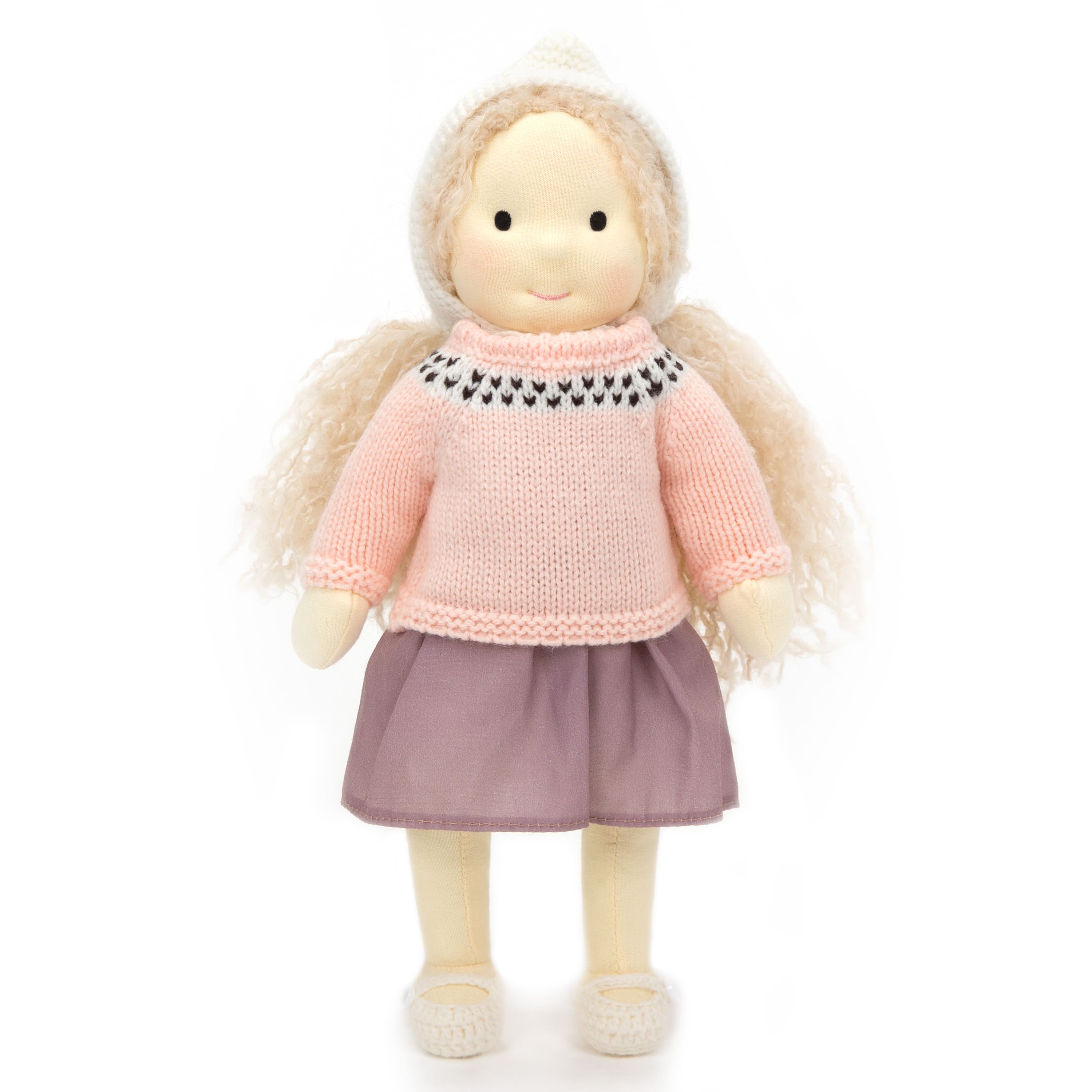 BlissfulPixie 12" Waldorf Handmade Doll Clothing Set Baby Girl Clothes Washable