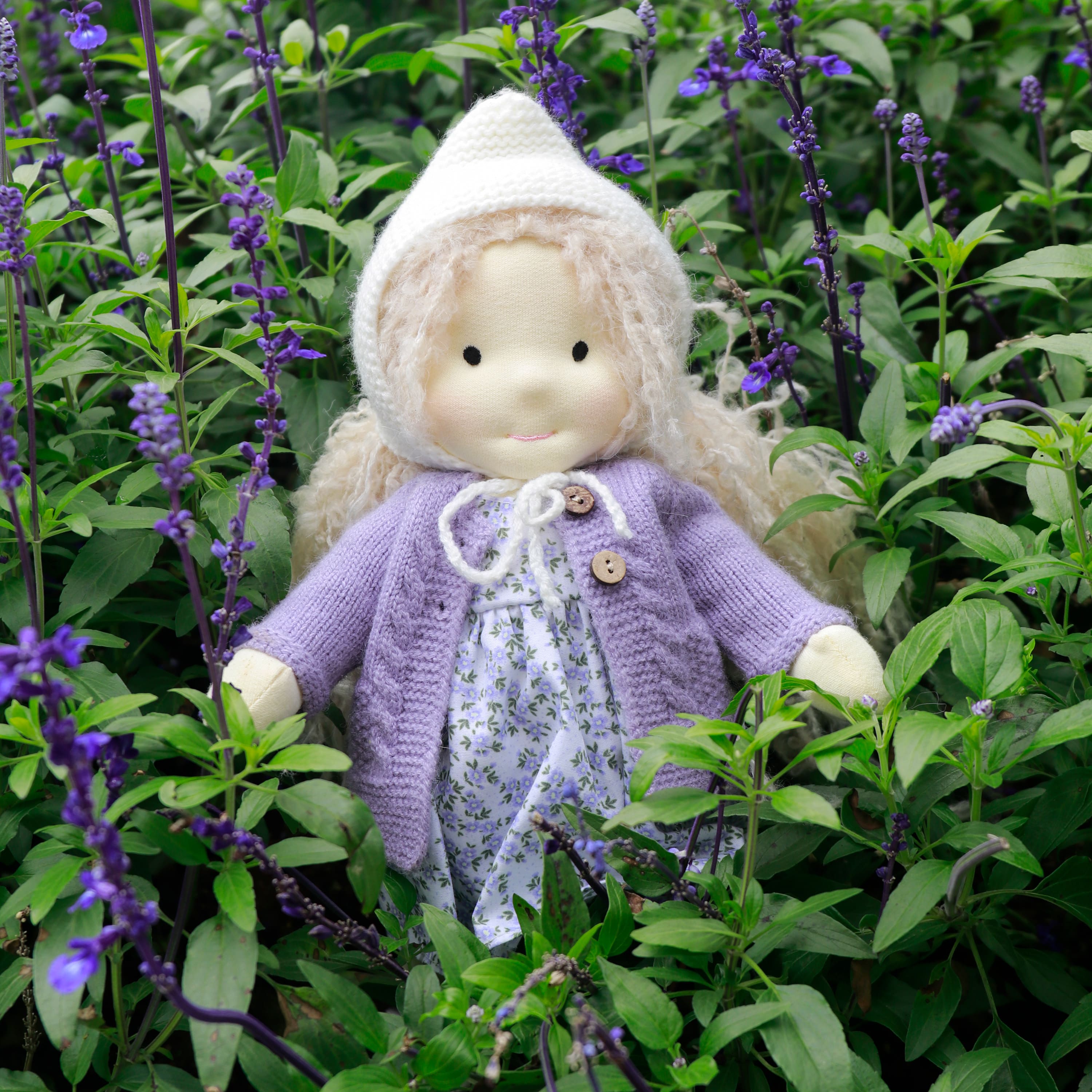 BlissfulPixie 12" Waldorf Handmade Doll-Bunny 
