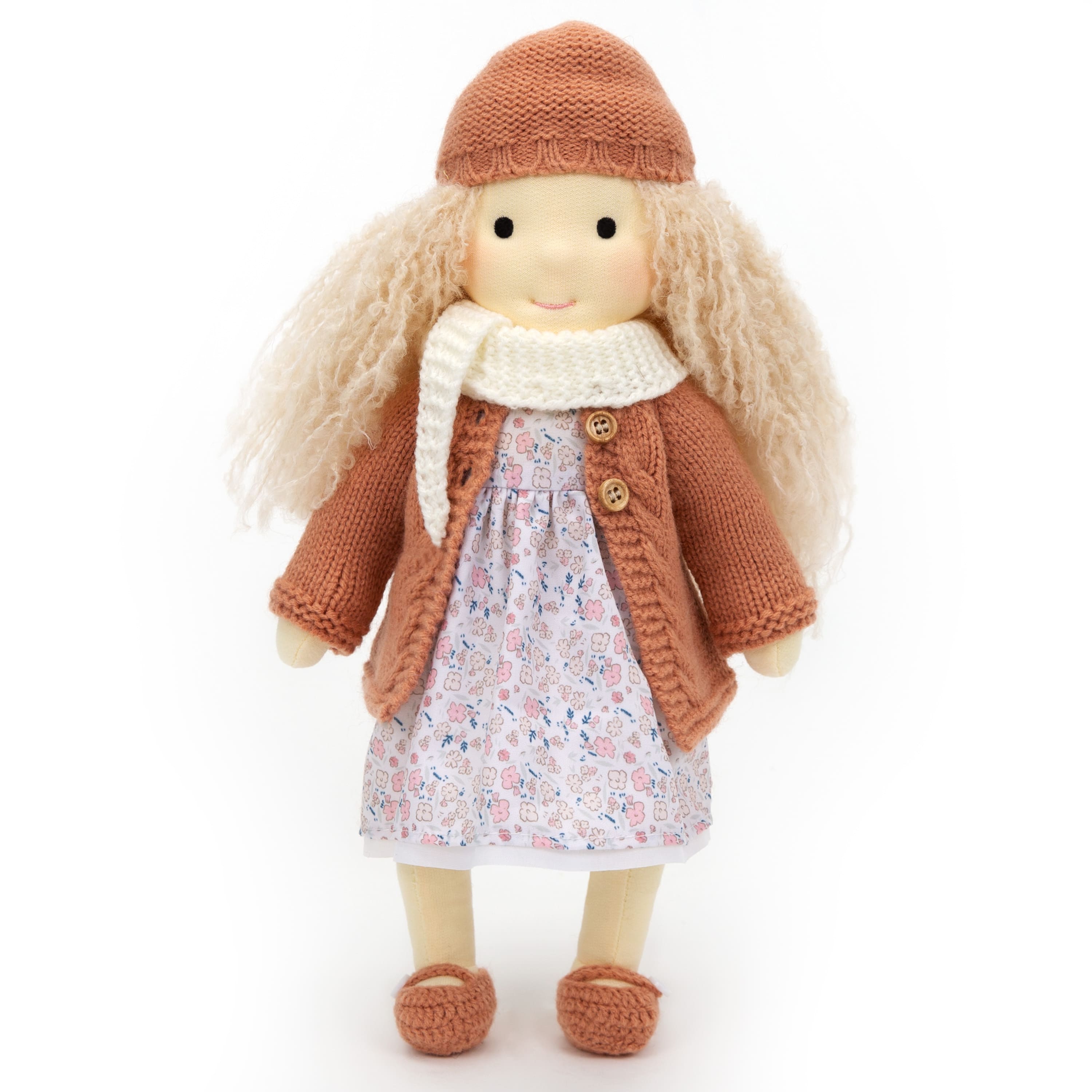 BlissfulPixie 12" Waldorf Handmade Doll Clothing Set Baby Girl Clothes Washable