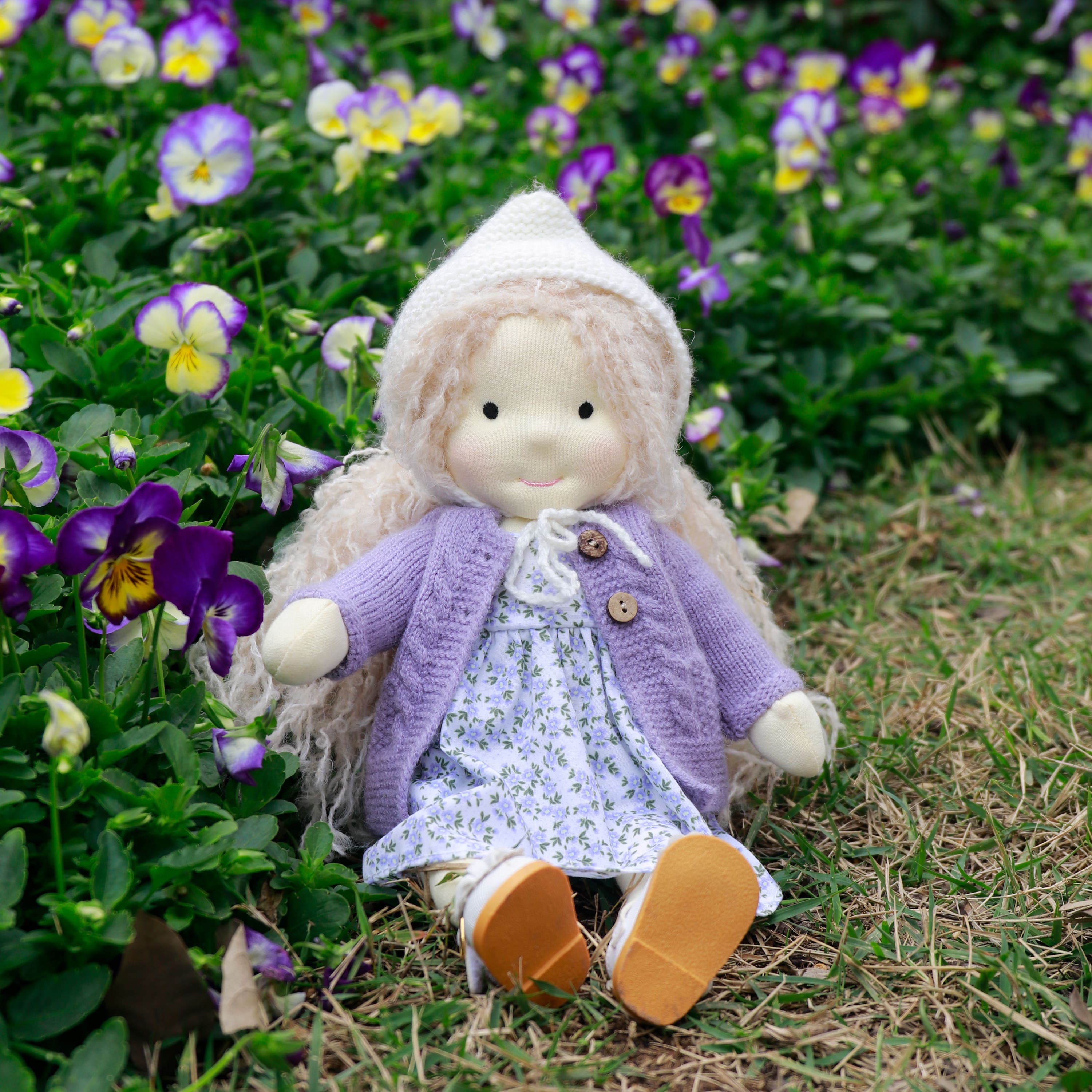 BlissfulPixie 12" Waldorf Handmade Doll-Bunny 