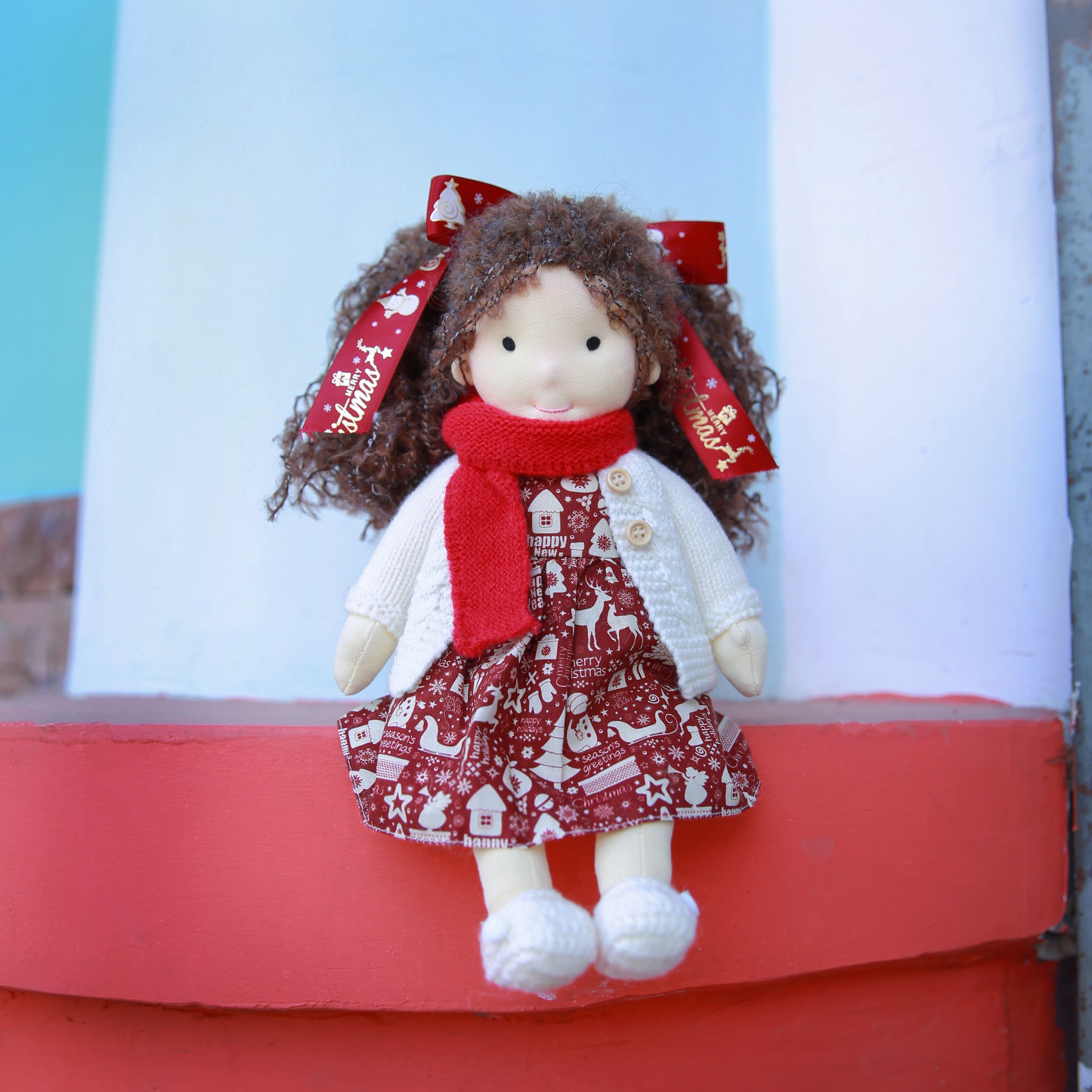 BlissfulPixie 12" Waldorf Handmade Doll - Eva 