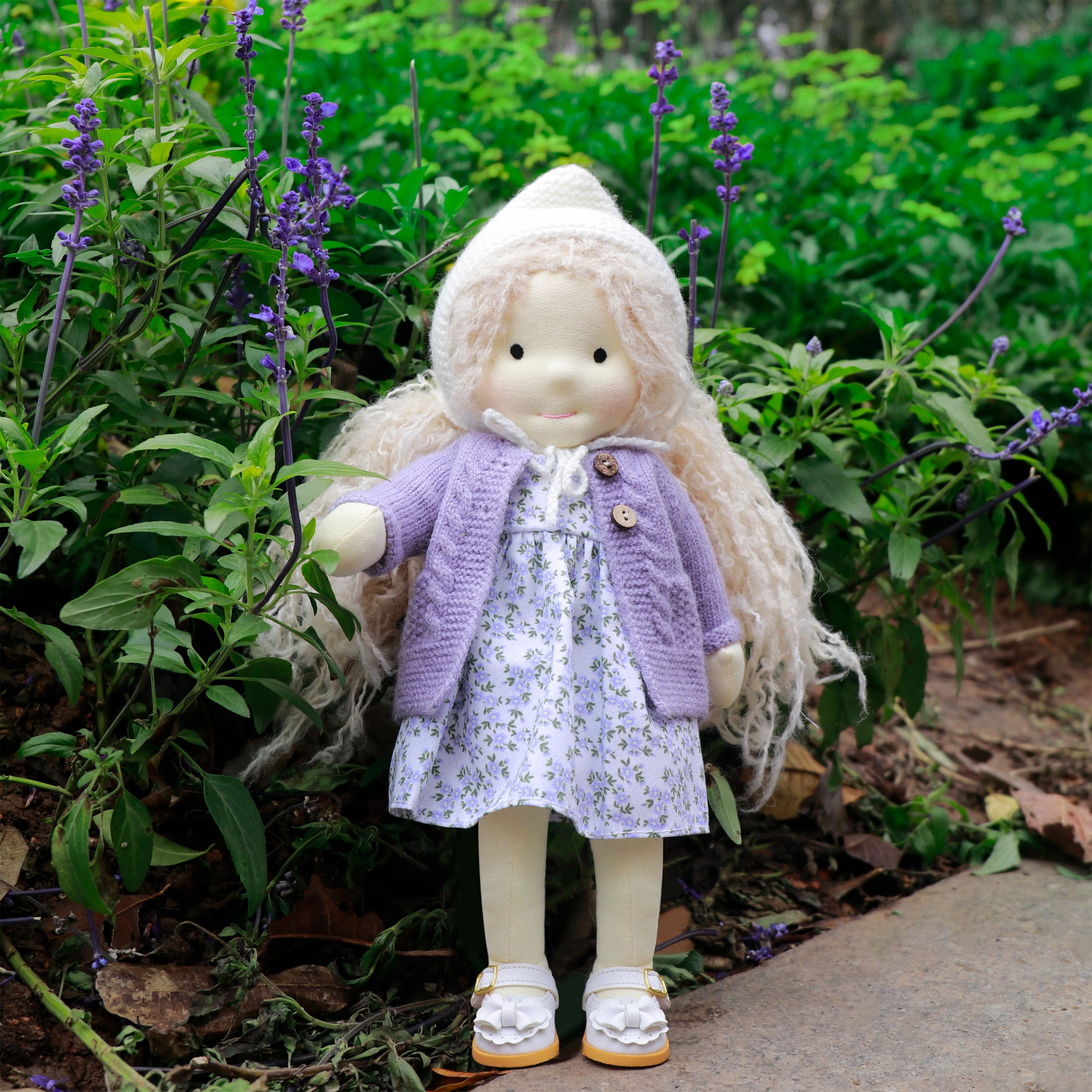 BlissfulPixie 12" Waldorf Handmade Doll-Bunny 