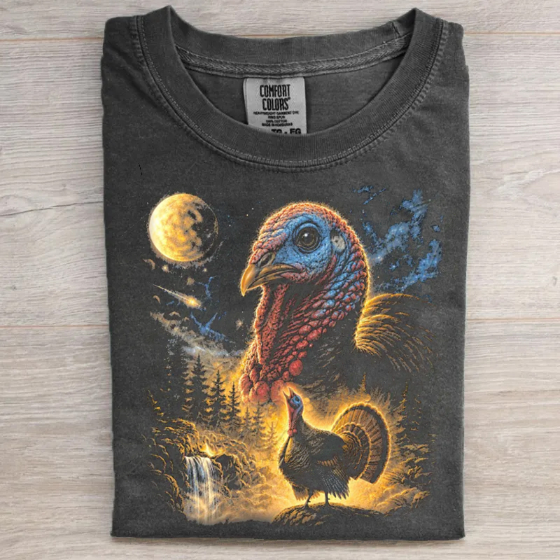 Turkey Howling to the Moon T-shirt