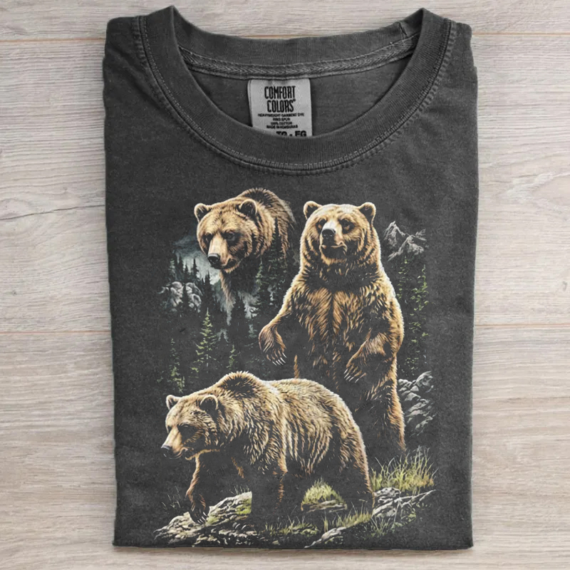 Mountain Wildlife Graphic T-shirt