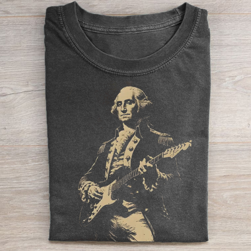 George Washington Playing Guitar T-shirt