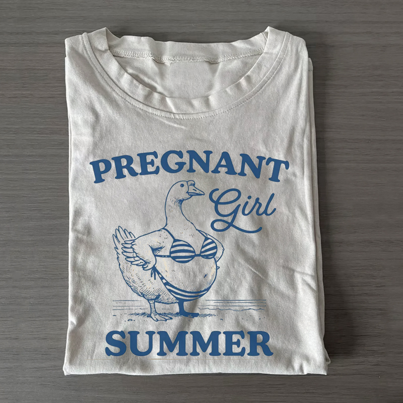 Pregnant Girl Summer T-shirt