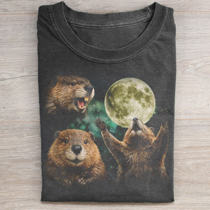 Beaver Moon Vintage Graphic T-shirt