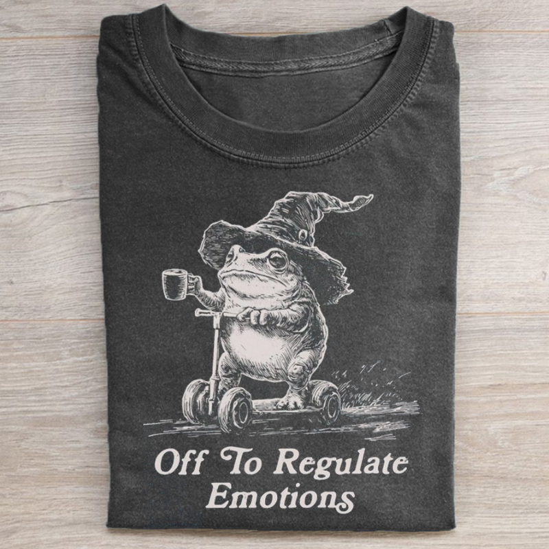 Off To Regulate Emotions Frog T-shirt