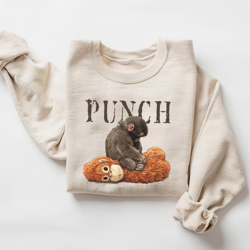 Retro Monkey Baby Punch Sweatshirt