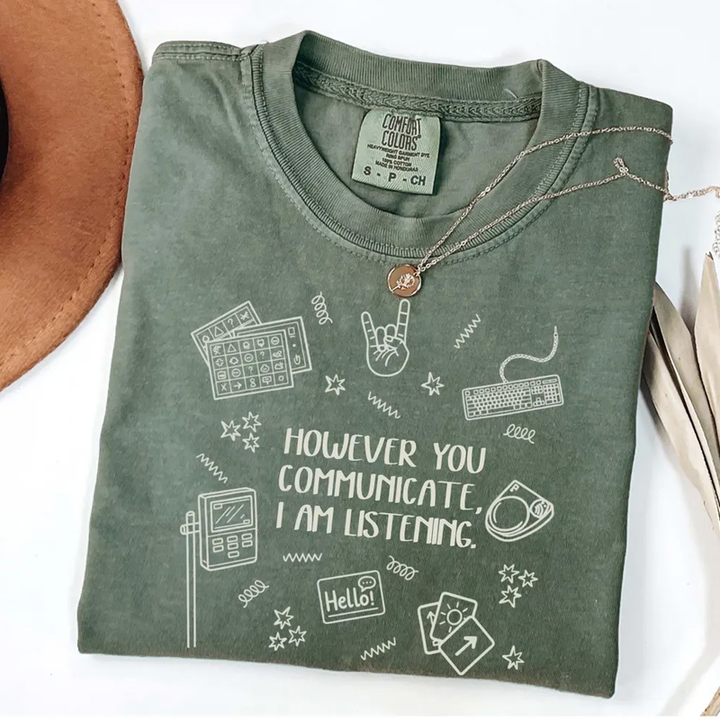 Everyone Communication Speechie AAC Bcba Aba T-shirt