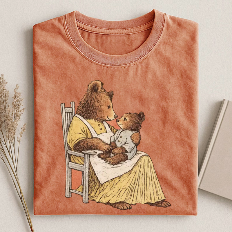 Vintage Storybook Bear Cub T-shirt