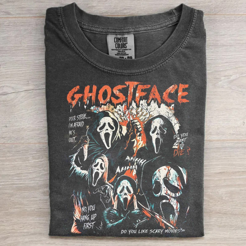 Vintage Horror Movie Graphic T-shirt
