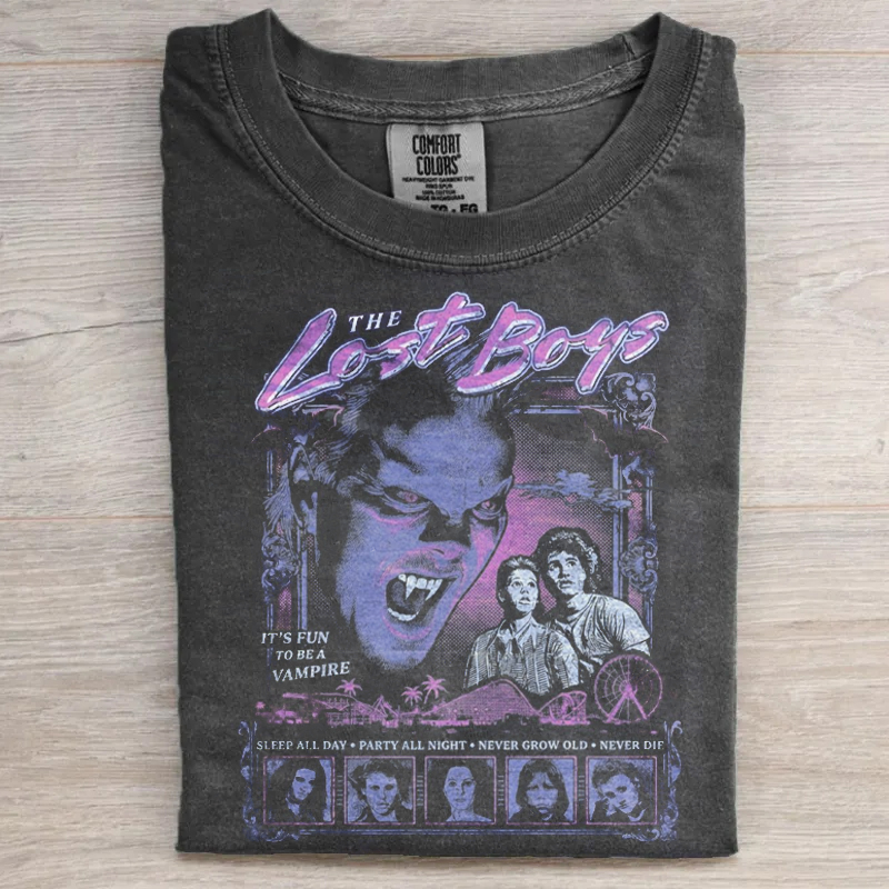 Vintage Horror Movie Graphic T-shirt