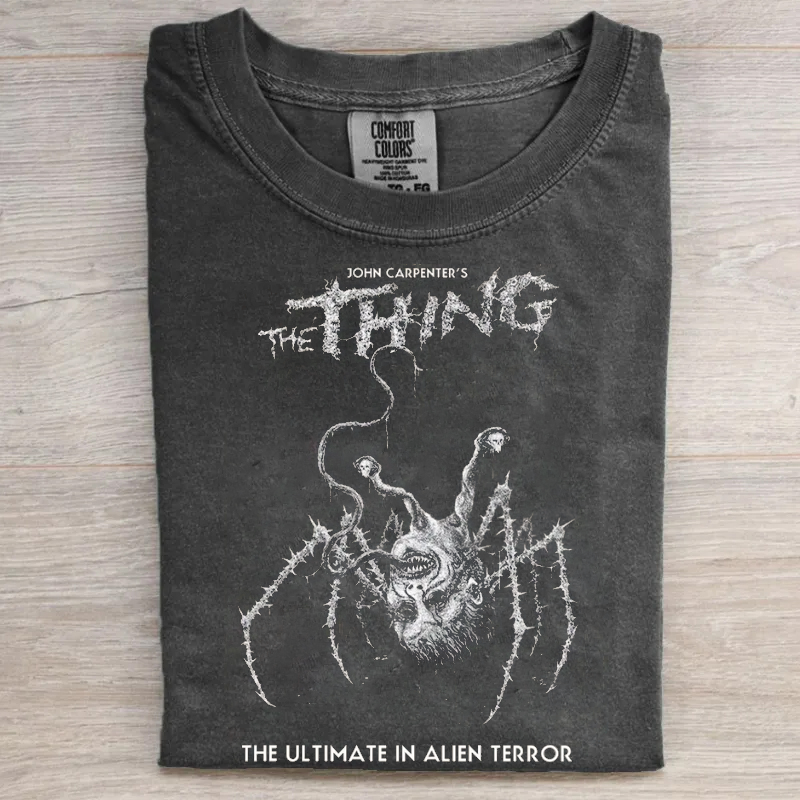 Vintage Horror Movie Graphic T-shirt