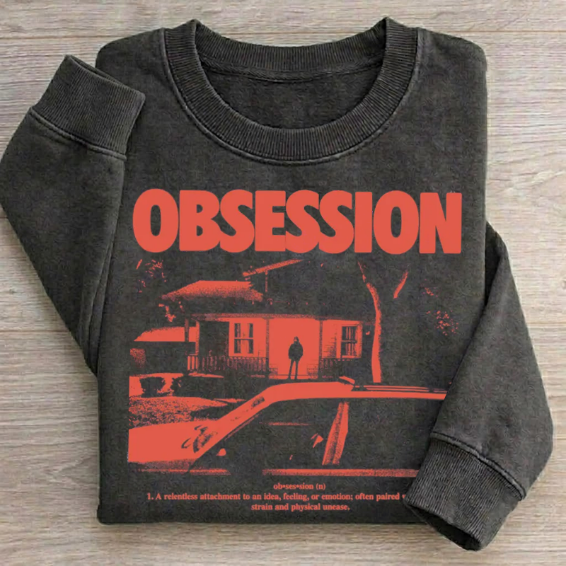Vintage Horror Movie Graphic Sweatshirt