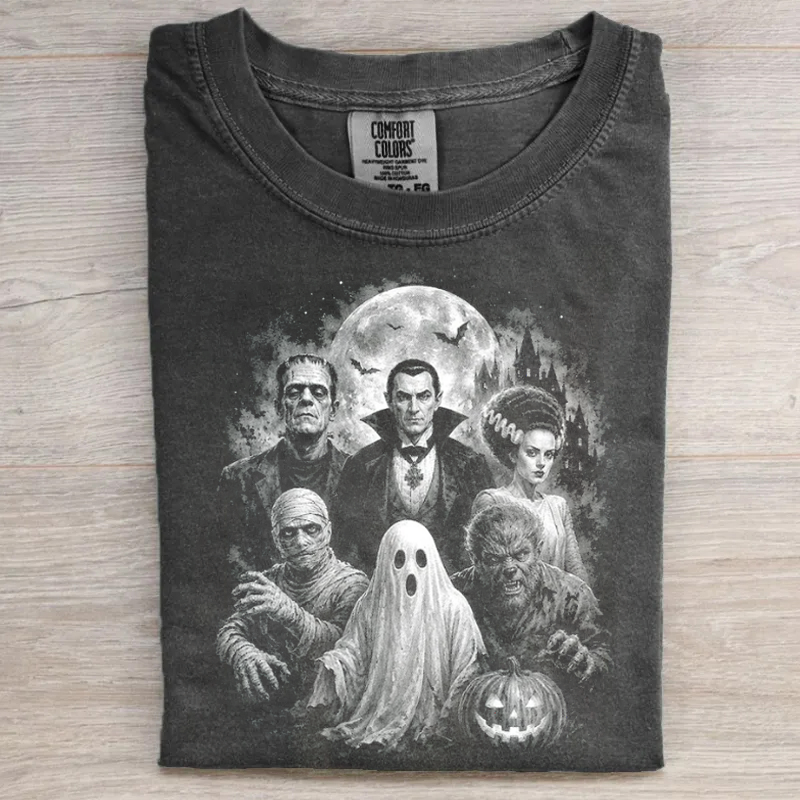 Vintage Horror Movie Graphic T-shirt