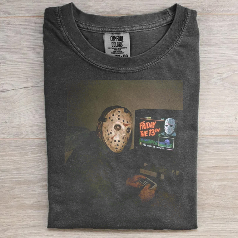 Vintage Horror Movie Graphic T-shirt