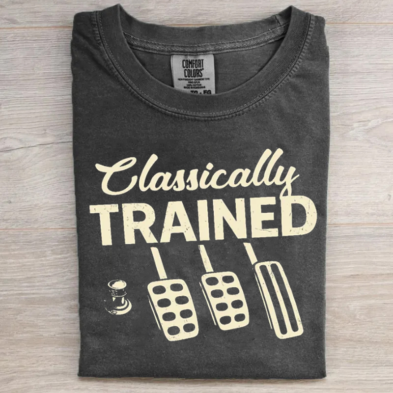 Funny Manual Transmission Classically Trained Stick T-shirt