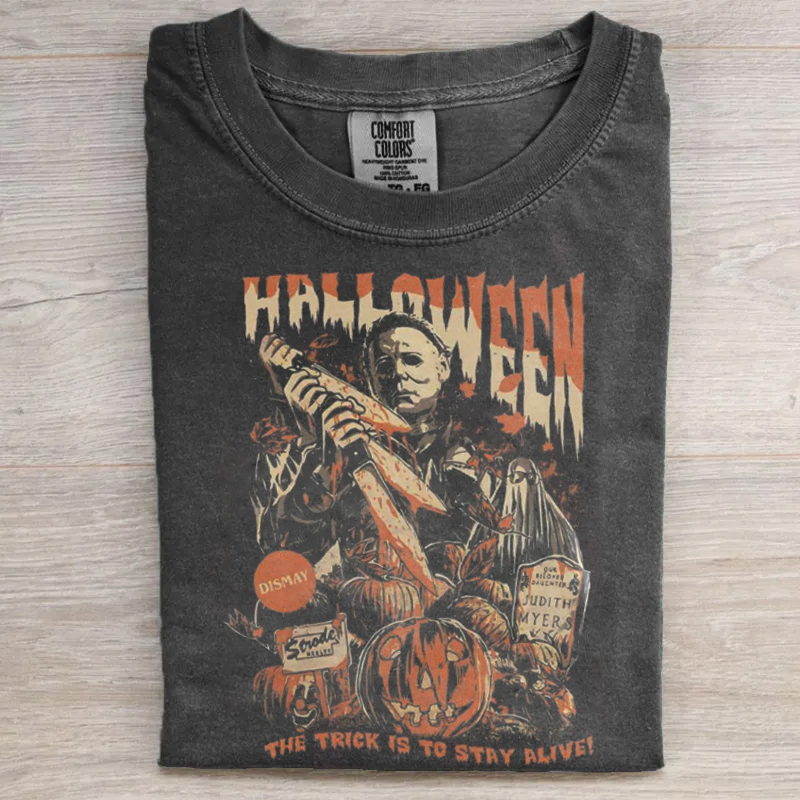 Vintage Horror Movie Graphic T-shirt