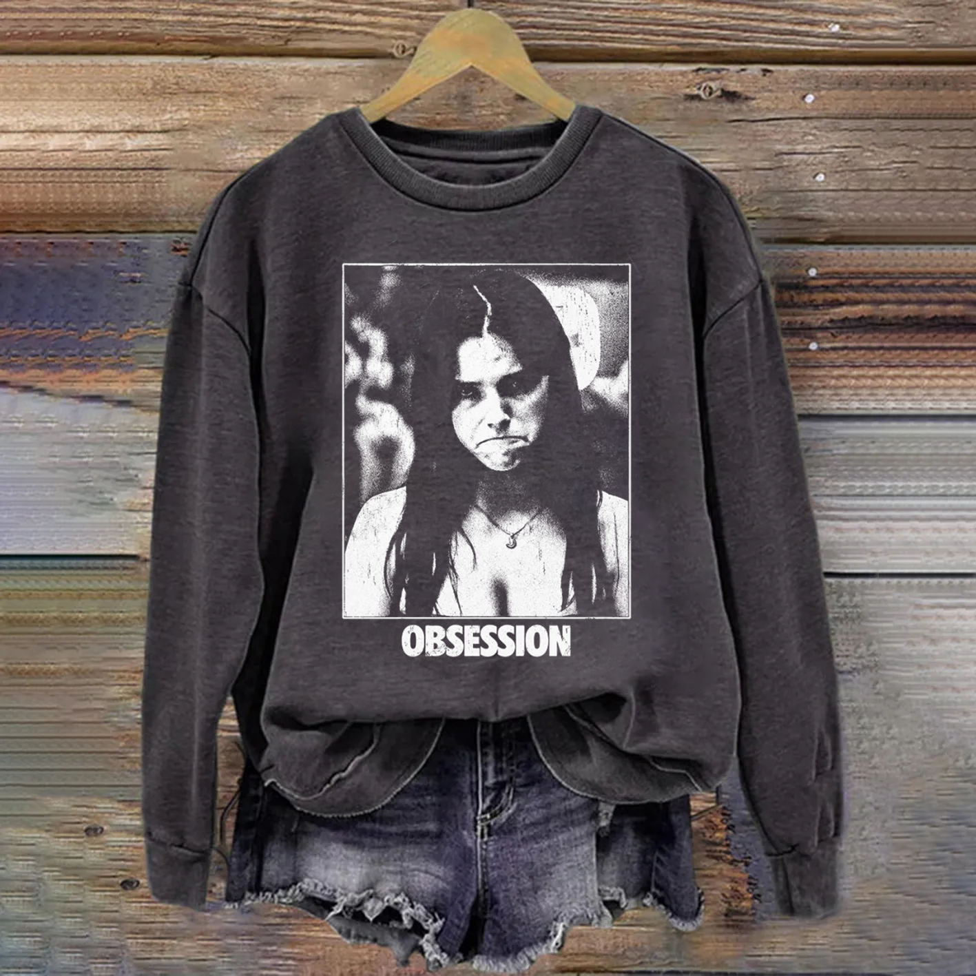 Vintage Horror Movie Graphic Sweatshirt