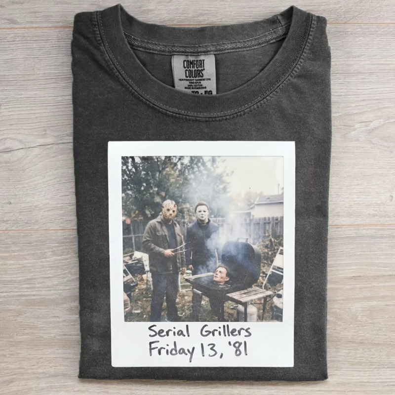 Vintage Horror Movie Graphic T-shirt