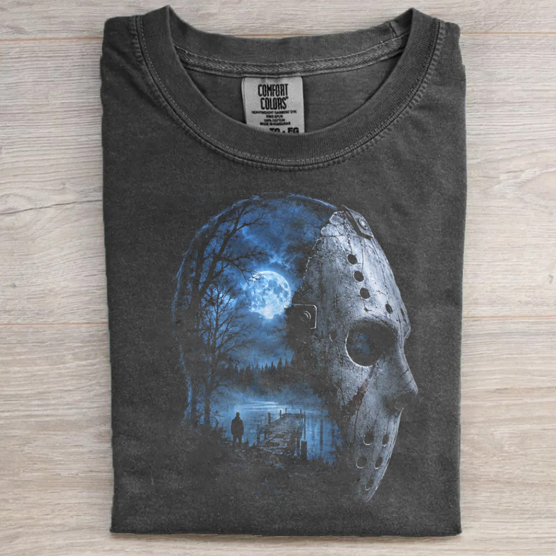 Vintage Horror Movie Graphic T-shirt