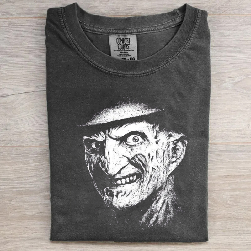Vintage Horror Movie Graphic T-shirt