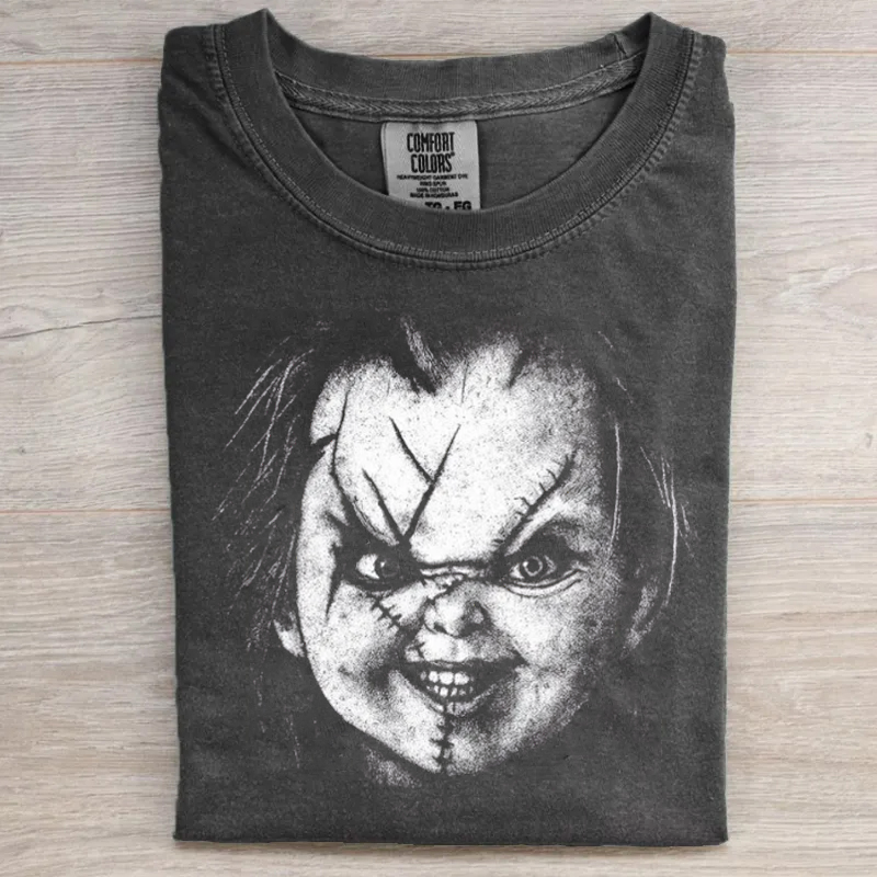 Vintage Horror Movie Graphic T-shirt