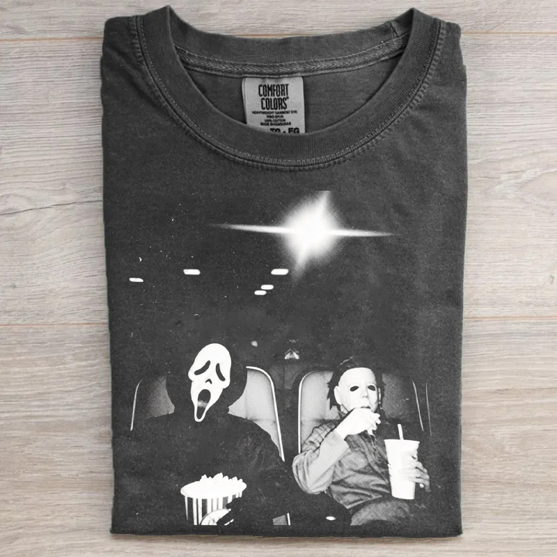 Vintage Horror Movie Graphic T-shirt