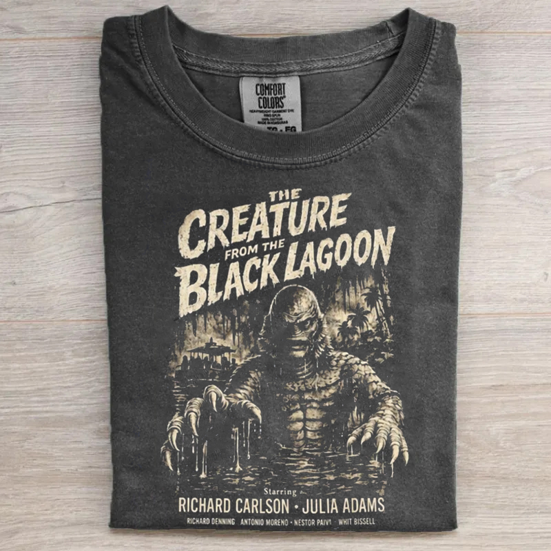Vintage Horror Movie Graphic T-shirt
