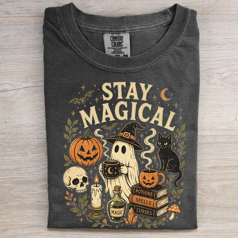 Retro Halloween Ghost Pumpkin T-shirt