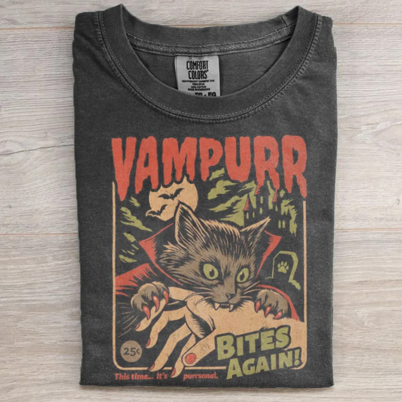 Vintage Cat Halloween T-shirt