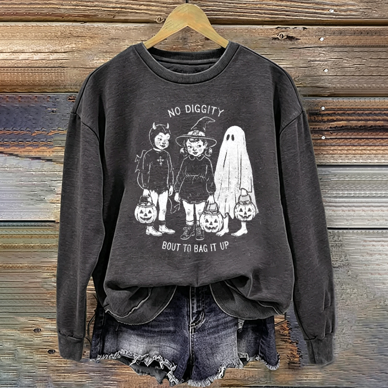 No Diggity Halloween Sweatshirt