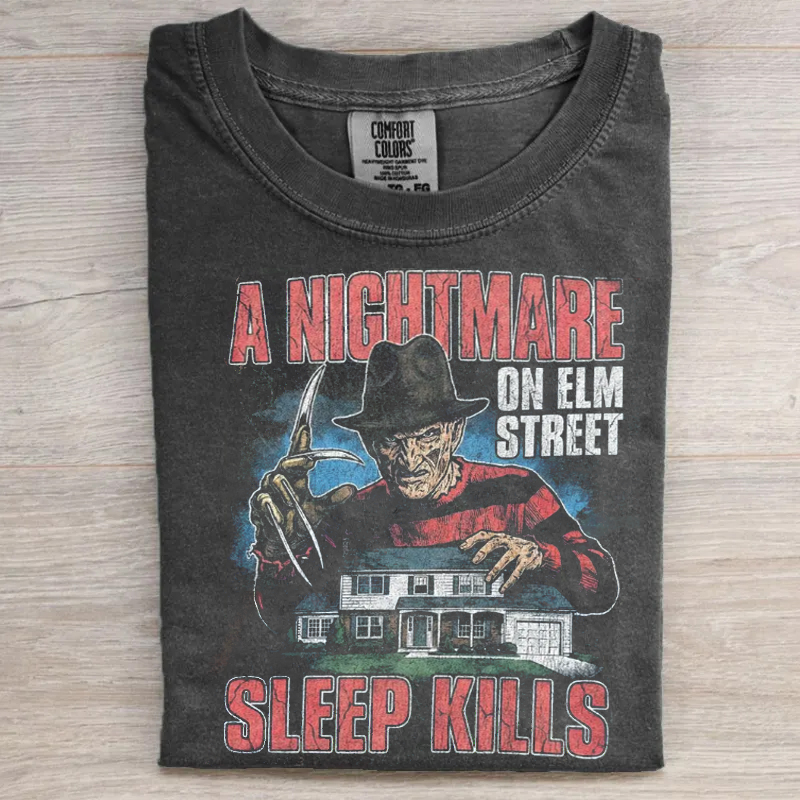 Vintage Horror Movie Graphic T-shirt