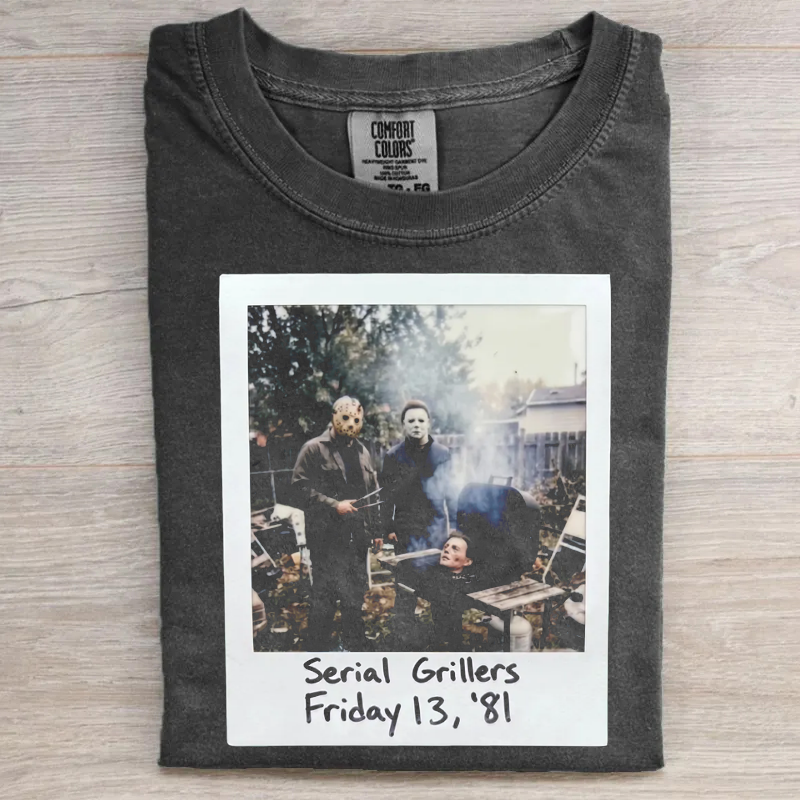 Vintage Horror Movie Graphic T-shirt