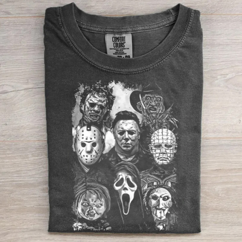 Vintage Horror Movie Graphic T-shirt