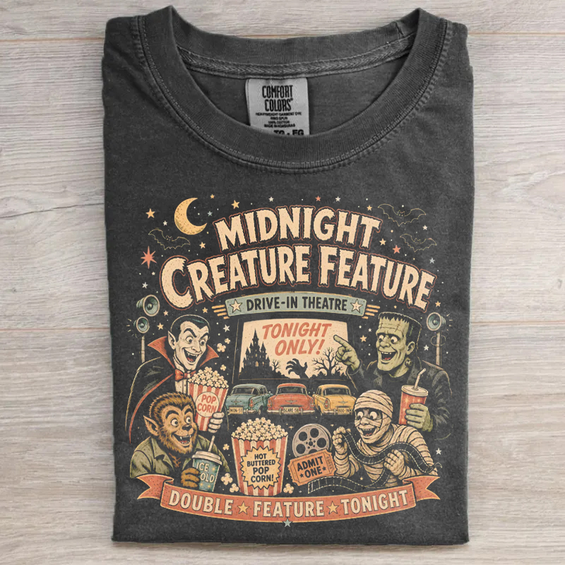 Vintage Horror Movie Graphic T-shirt