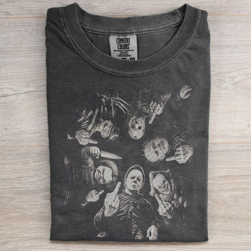 Classic Halloween Horror Characters T-shirt