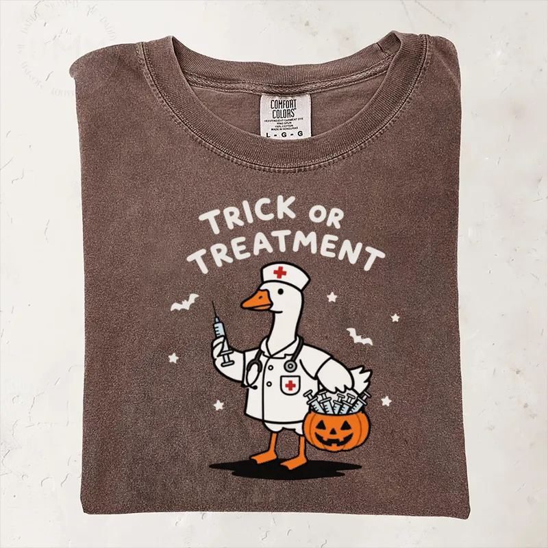 Trick Or Treatment Halloween Nurse T-shirt