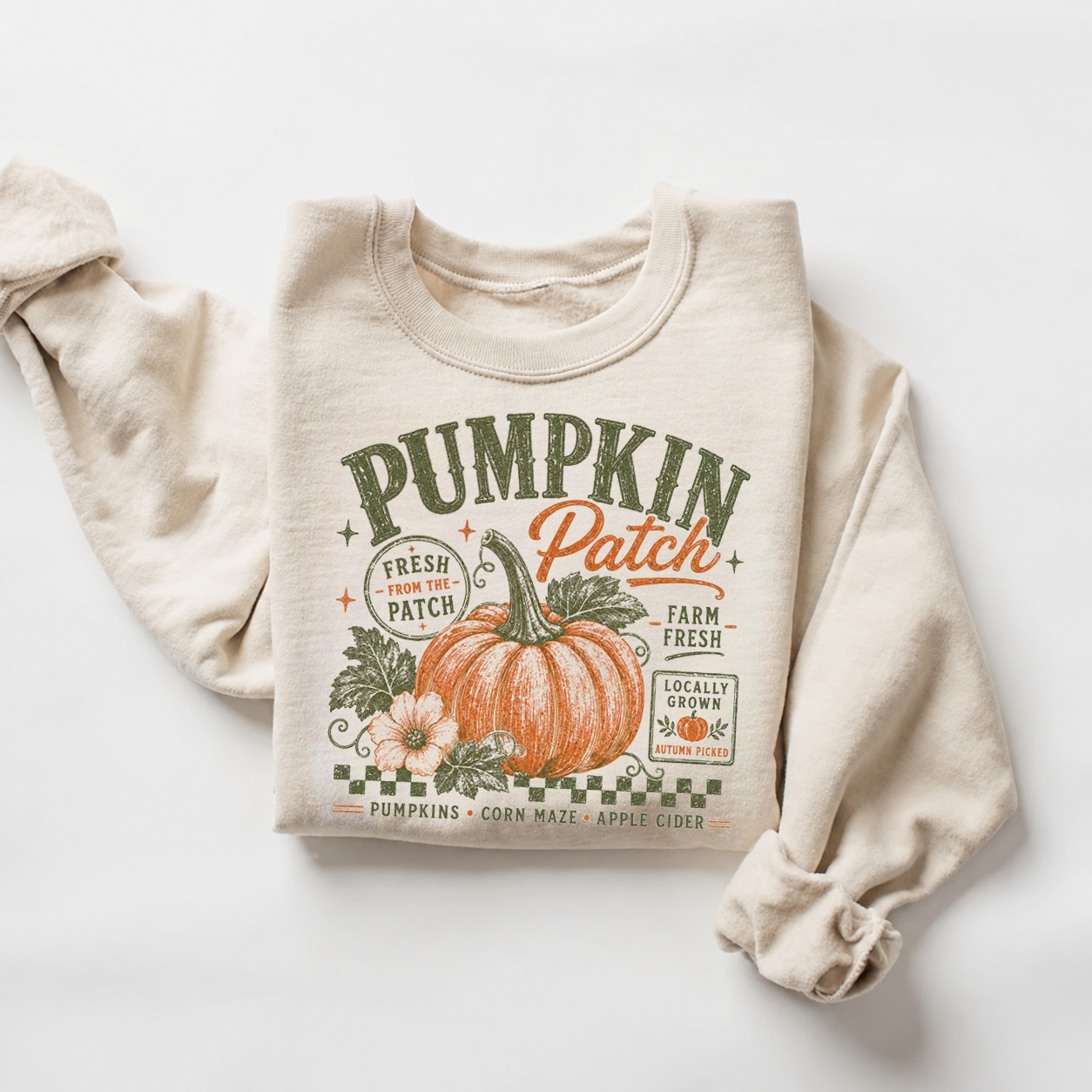 Retro Pumpkin Patch Sweatshirt