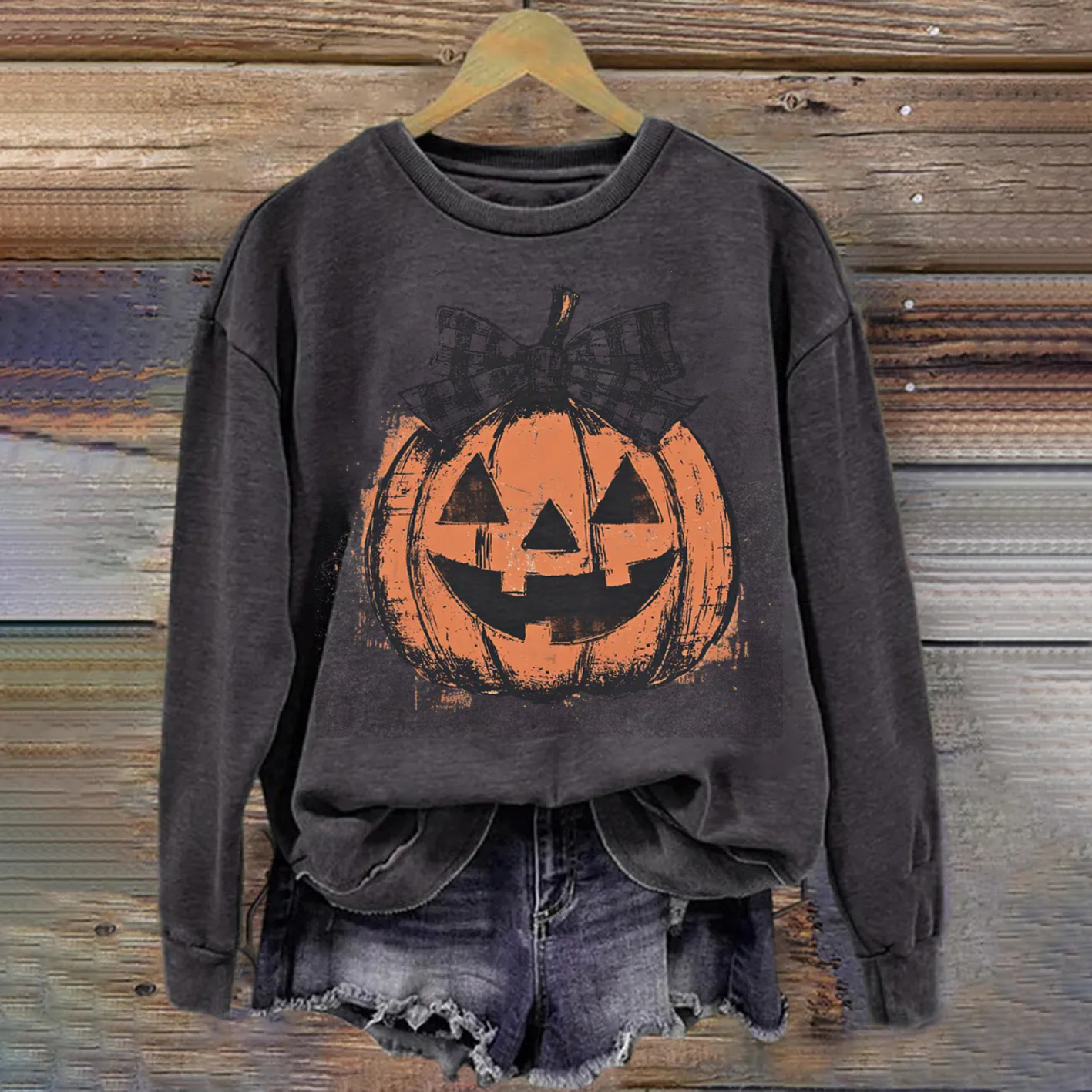 Preppy Jack o Lantern Sweatshirt
