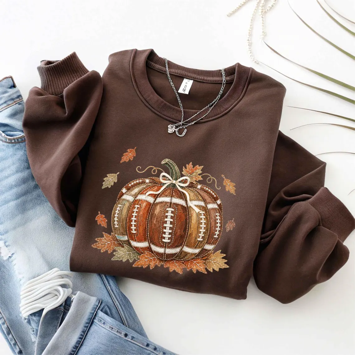 Football Pumpkin Sweatshirt