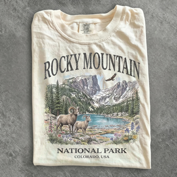 Rocky Mountain National Park Vintage 90s Graphic T-shirt
