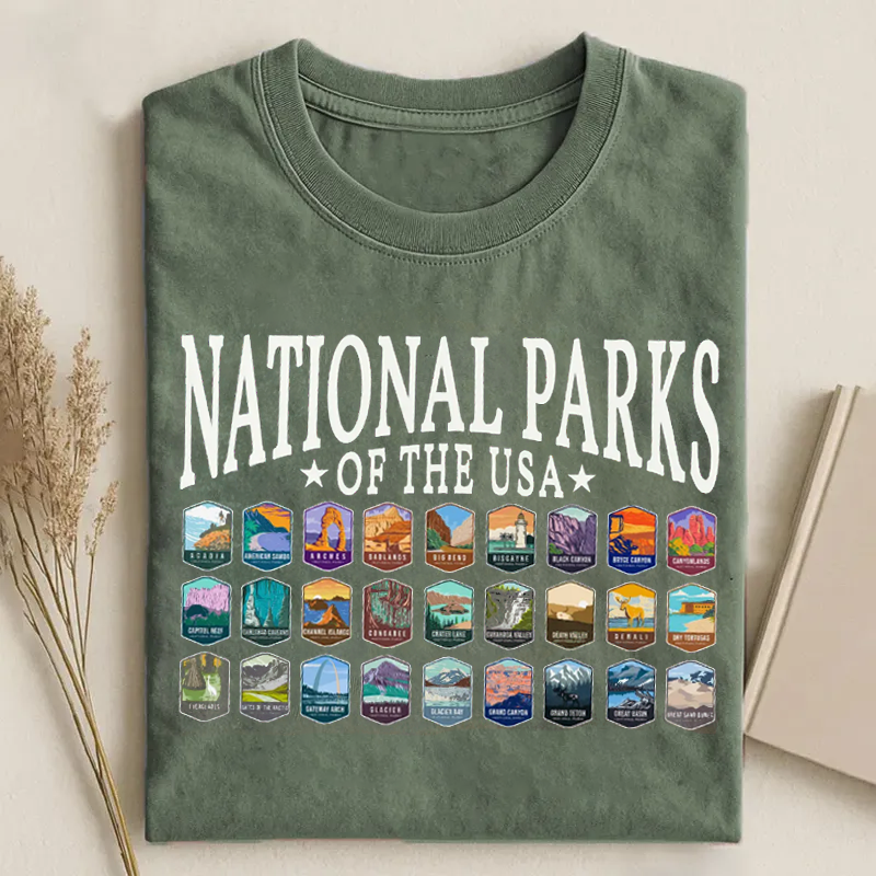US National Park Camping T-shirt
