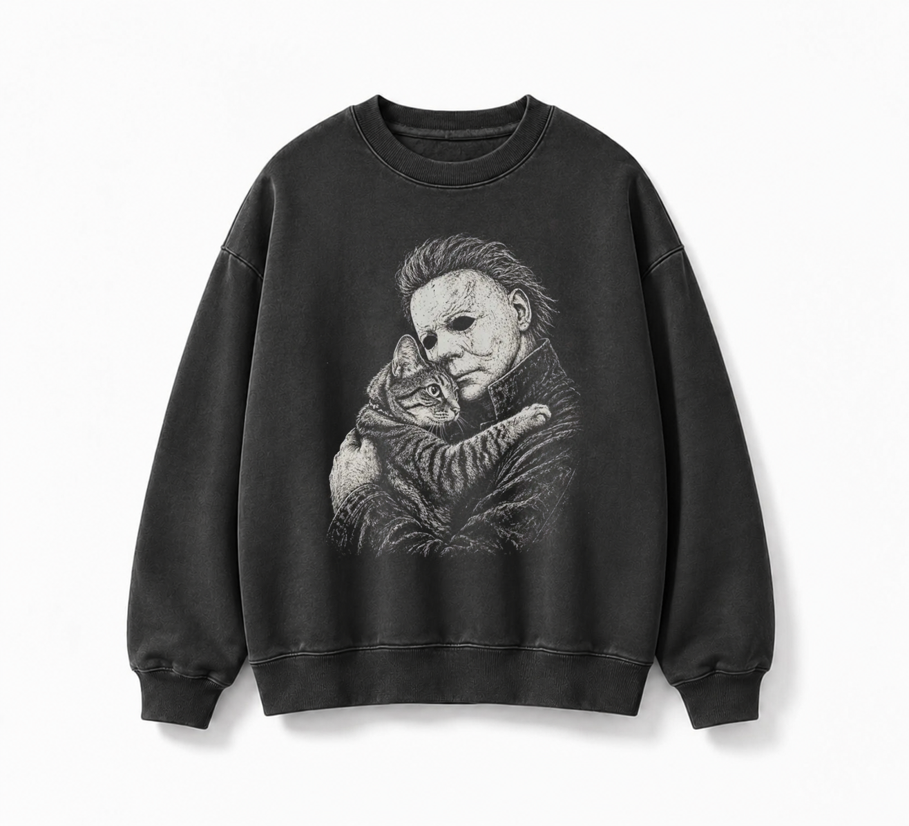 Michael Myers Love Cat Sweatshirt