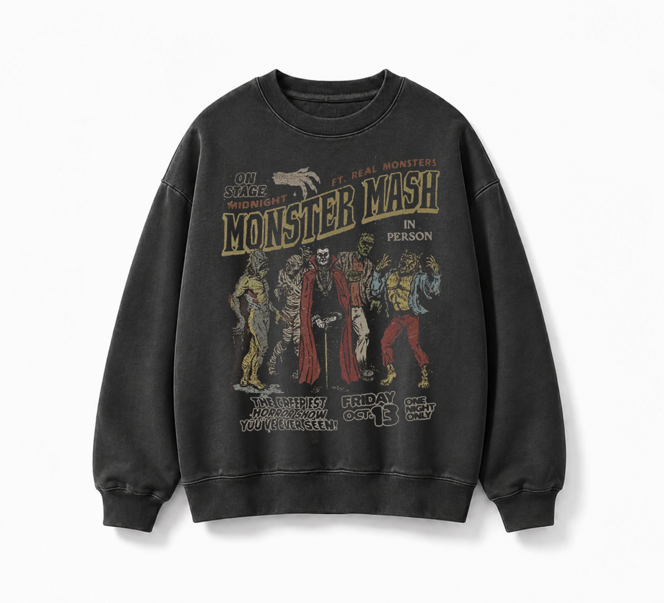 Vintage look Monster Mash Sweatshirt