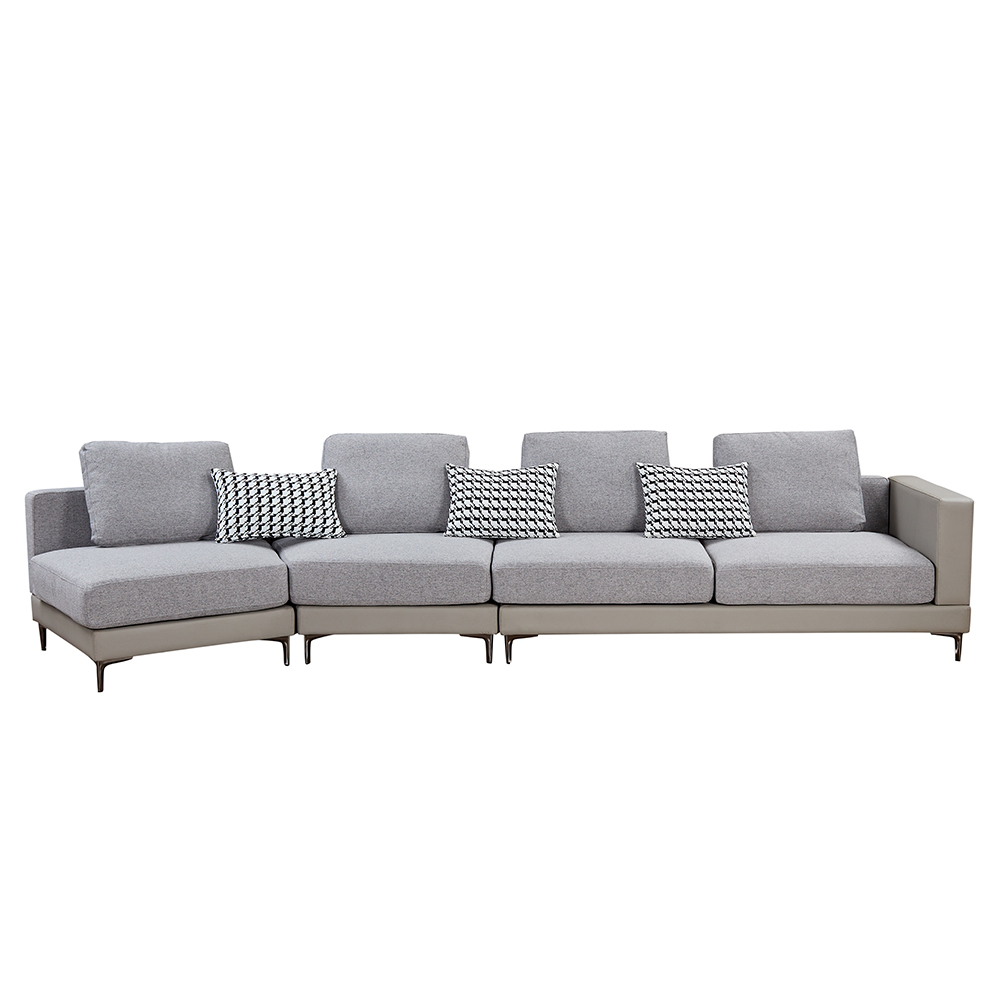 Montary Modern Sectional Sofa, Luxury fabric Couch Sectional Chaise Lounge