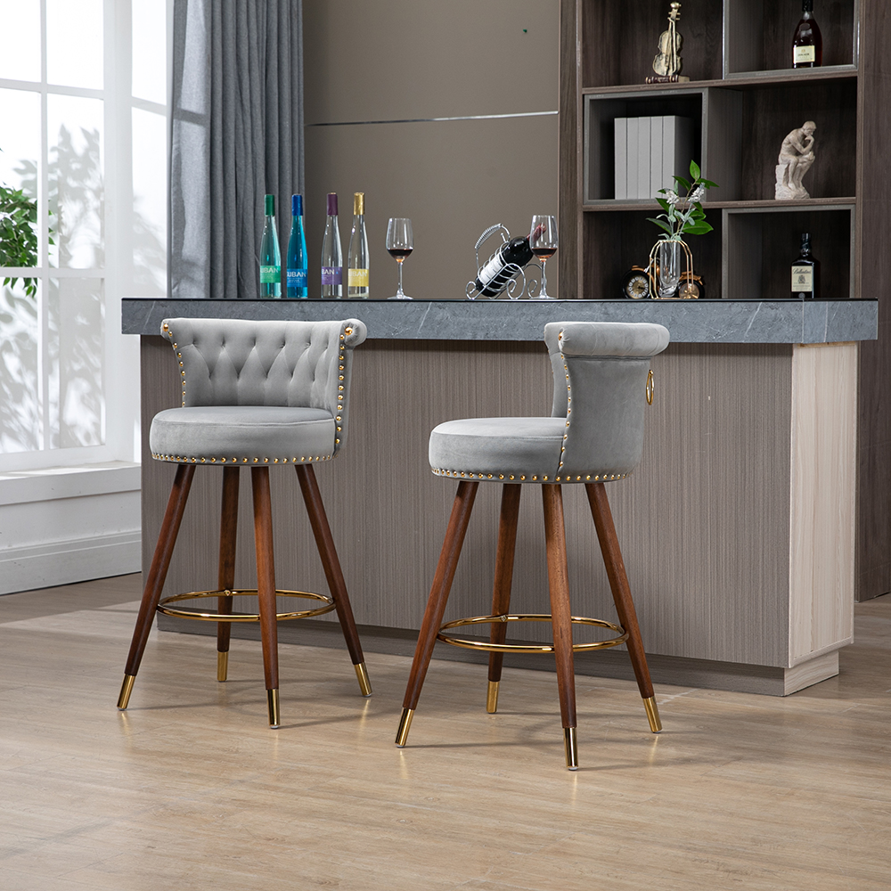 Fixed height swivel online bar stools