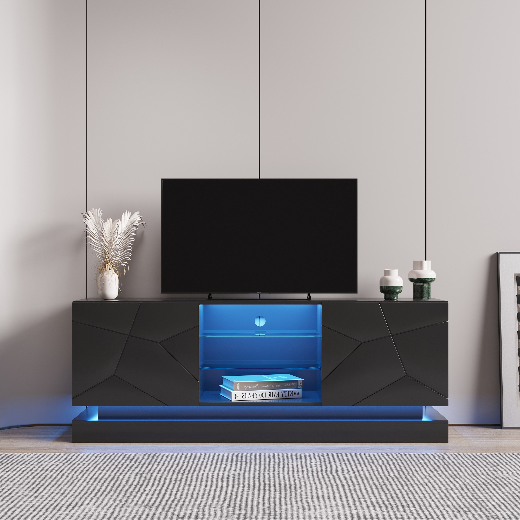 Montary TV Cabinet with Bluetooth Speaker - Modern Entertainment Redefined