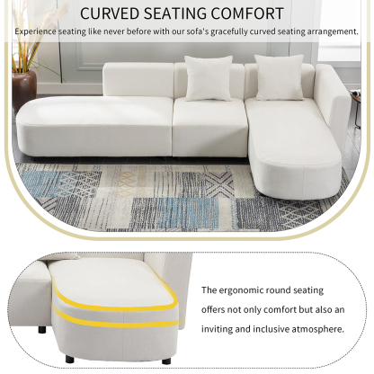  Montary Luxury Modern Style Living Room Upholstery Sofa